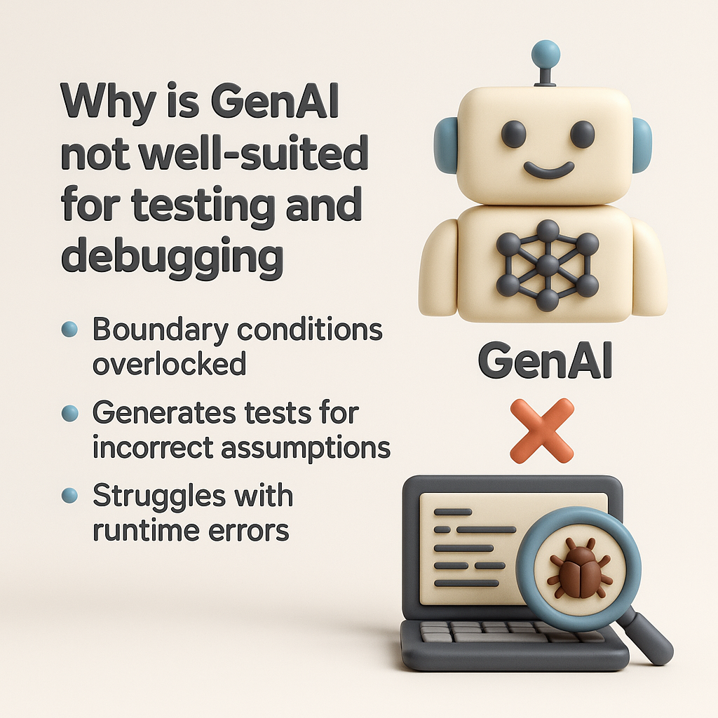 為什麼 GenAI 不擅長測試與除錯?